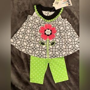 Kids Headquarters Spring/Summer 2-Piece Outfit • Sz 3/6 M • NWT